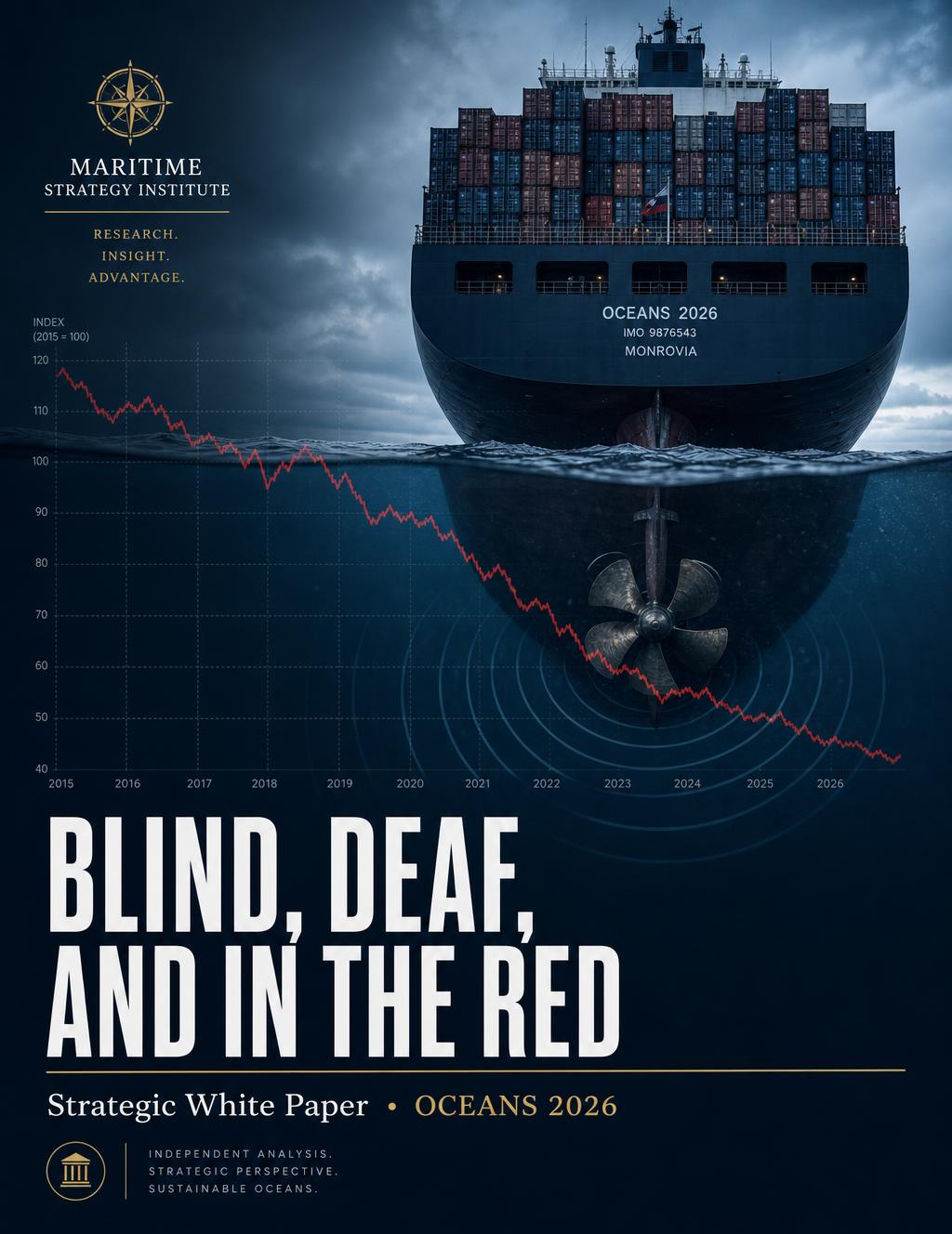 Cover of the strategic white paper Blind, Deaf, and in the Red